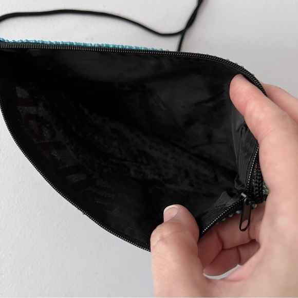 Jerusalem beaded Zippered Bag with Shoulder Strap Travel Resortwear‎ Whimsical - Picture 5 of 5